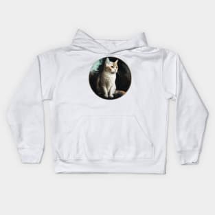 Cat-tivating Designs: Our Collection of Unique Cat-Inspired Artwork Kids Hoodie